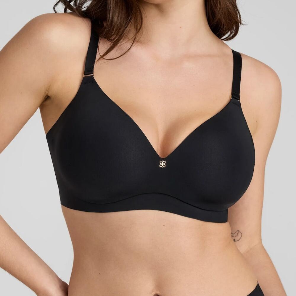 Honeylove CloudEmbrace Wireless Bra in Vamp Black Size 40DDD / 40F
